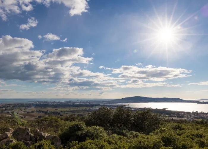 Frontignan vue du ciel