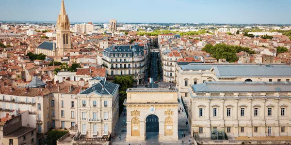 Montpellier vue du ciel